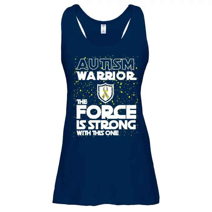 Autism Warrior The Force Is Strong With This One Ladies Essential Flowy Tank