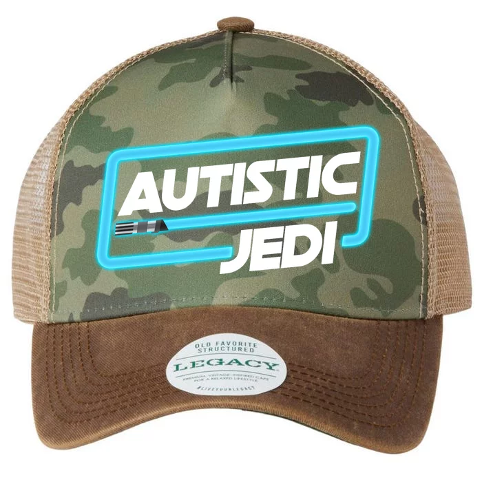 Autistic Jedi Autism Awareness Legacy Tie Dye Trucker Hat