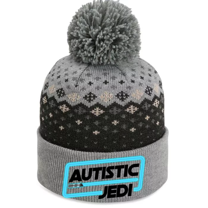 Autistic Jedi Autism Awareness The Baniff Cuffed Pom Beanie