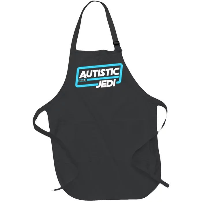 Autistic Jedi Autism Awareness Full-Length Apron With Pocket