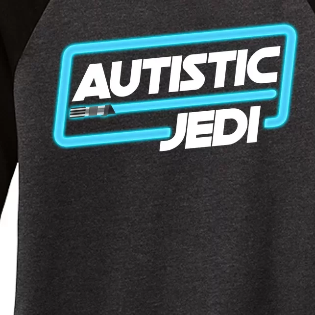 Autistic Jedi Autism Awareness Women's Tri-Blend 3/4-Sleeve Raglan Shirt