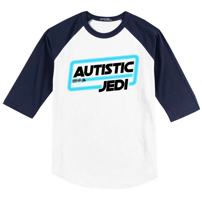 Autistic Jedi Autism Awareness Baseball Sleeve Shirt