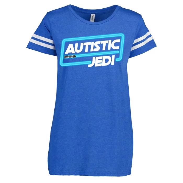 Autistic Jedi Autism Awareness Enza Ladies Jersey Football T-Shirt