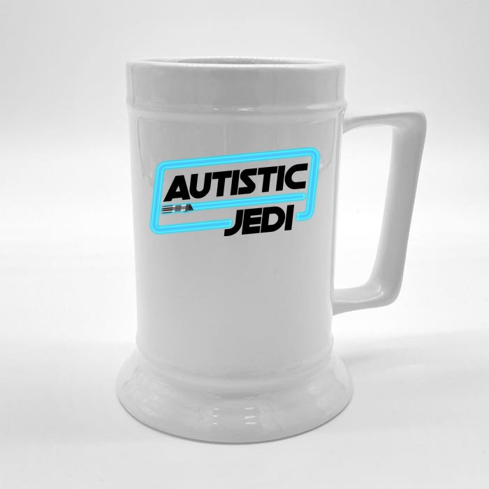 Autistic Jedi Autism Awareness Front & Back Beer Stein