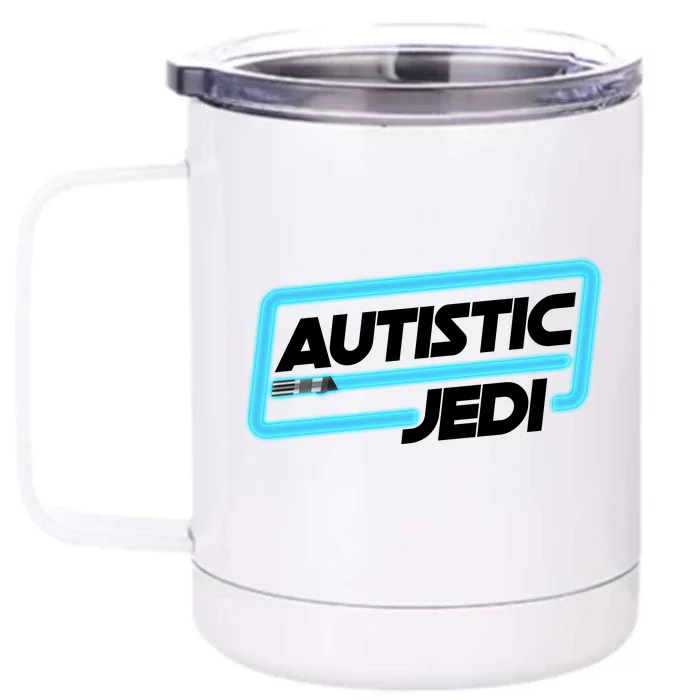 Autistic Jedi Autism Awareness Front & Back 12oz Stainless Steel Tumbler Cup