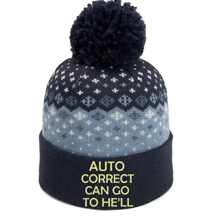 Auto Correct Can Go To He'll (Hell) The Baniff Cuffed Pom Beanie