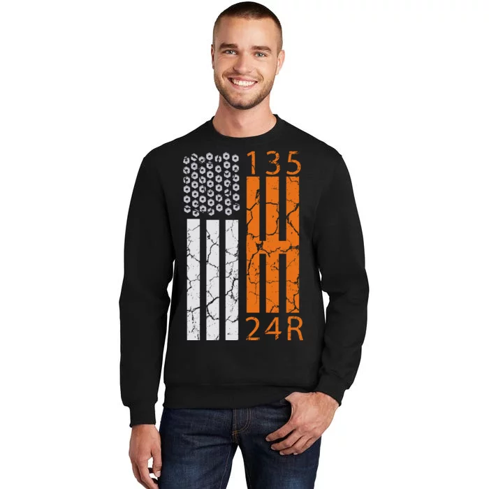 Auto Racing Mechanic Manual USA Flag Sweatshirt