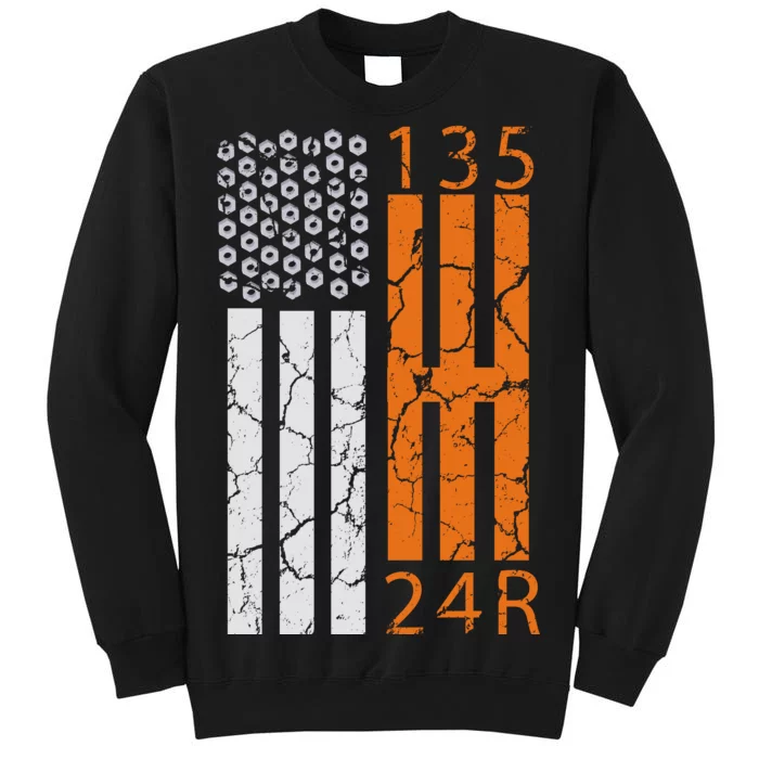 Auto Racing Mechanic Manual USA Flag Sweatshirt