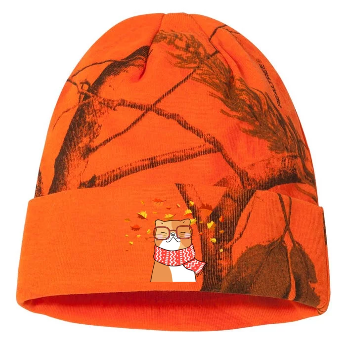 Autumn Cat Fall Season Kati - 12in Camo Beanie