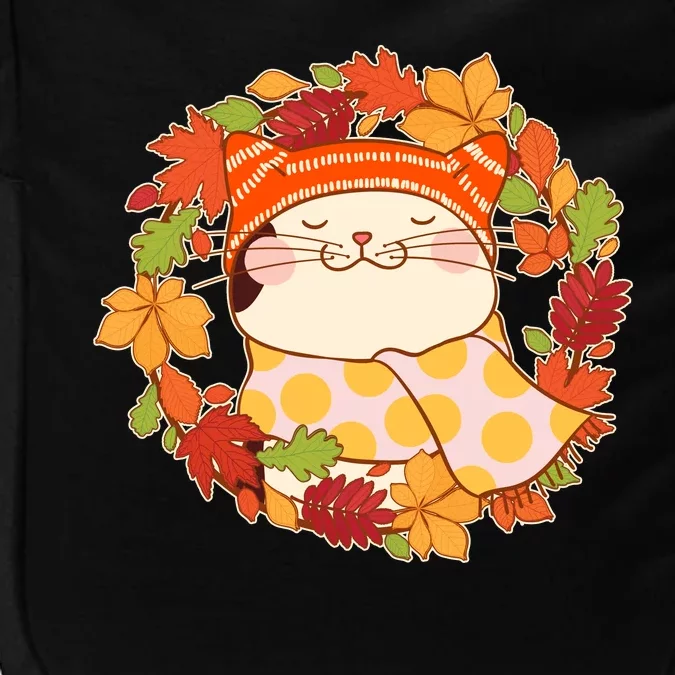 Autumn Cat Wreath Impact Tech Backpack