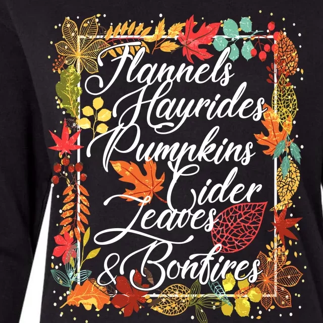 Autumn Fall Motto Womens Cotton Relaxed Long Sleeve T-Shirt