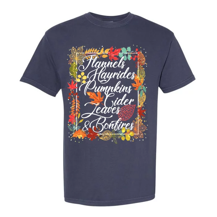 Autumn Fall Motto Garment-Dyed Heavyweight T-Shirt