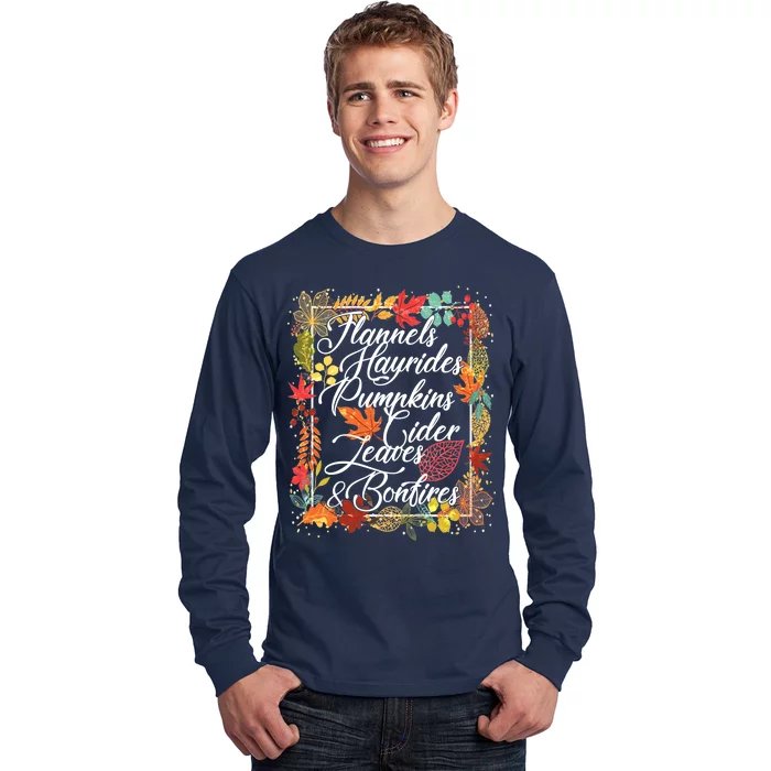 Autumn Fall Motto Long Sleeve Shirt