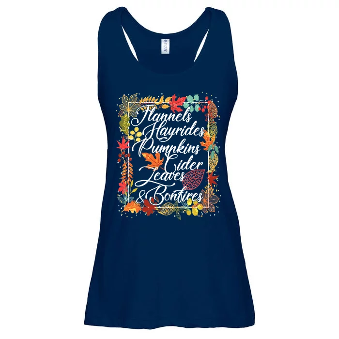 Autumn Fall Motto Ladies Essential Flowy Tank