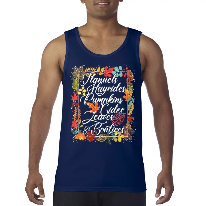 Autumn Fall Motto Tank Top