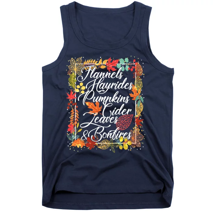 Autumn Fall Motto Tank Top