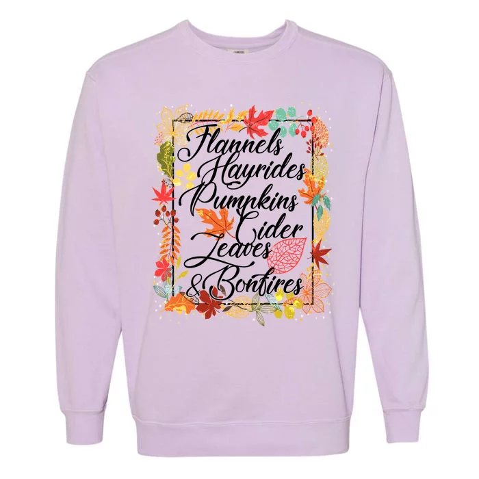 Autumn Fall Motto Garment-Dyed Sweatshirt