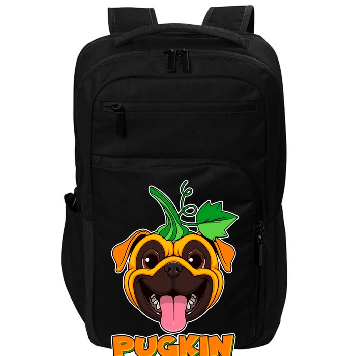 Autumn Halloween Pugkin Impact Tech Backpack