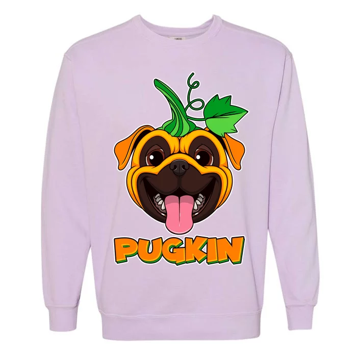 Autumn Halloween Pugkin Garment-Dyed Sweatshirt