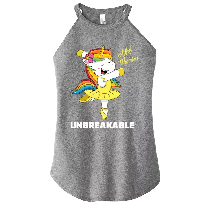 Adhd Unicorn Unbreakable Adhd Warrior Awareness Gift Women’s Perfect Tri Rocker Tank