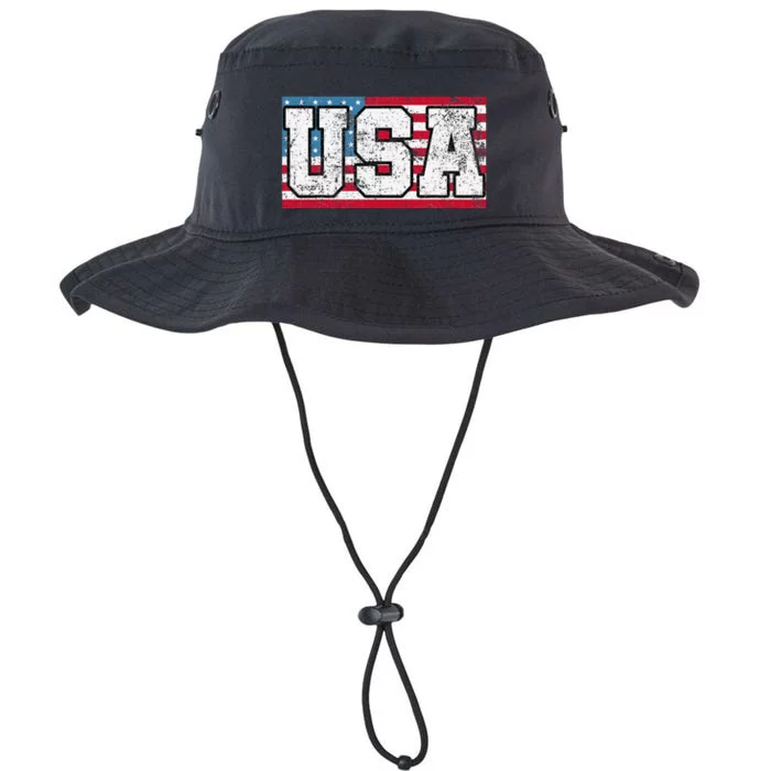 American USA US Flag 4th of July Legacy Cool Fit Booney Bucket Hat