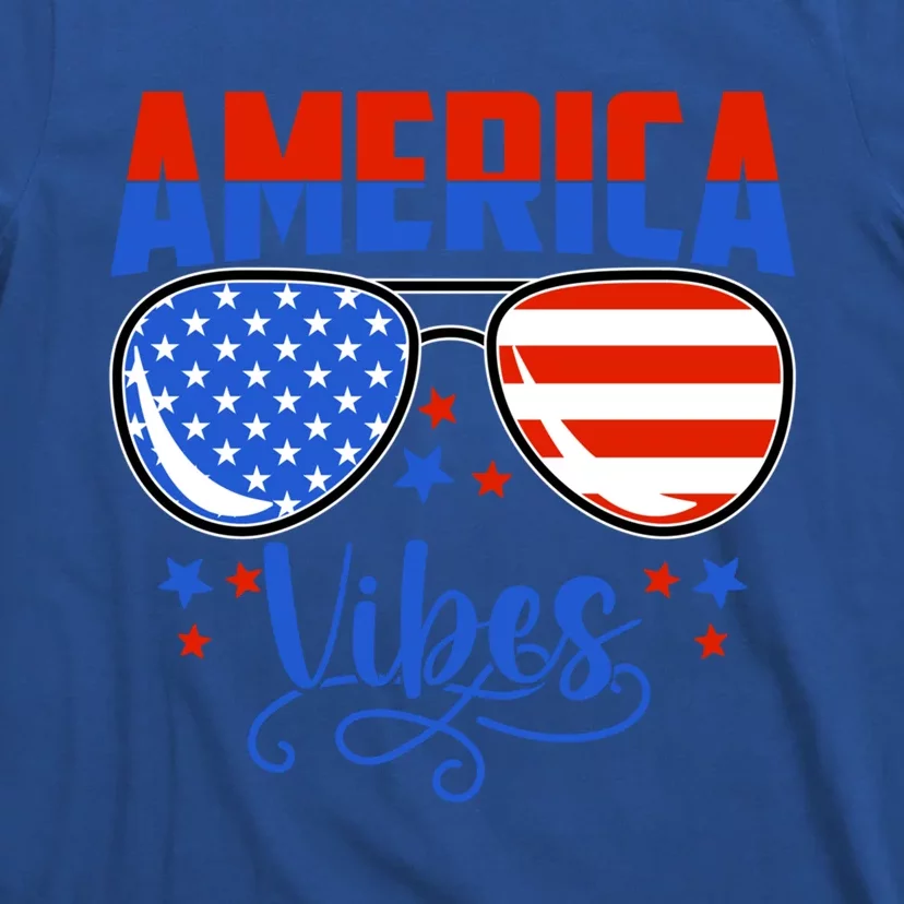 America Vibes 4th Of July Cute Gift T-Shirt