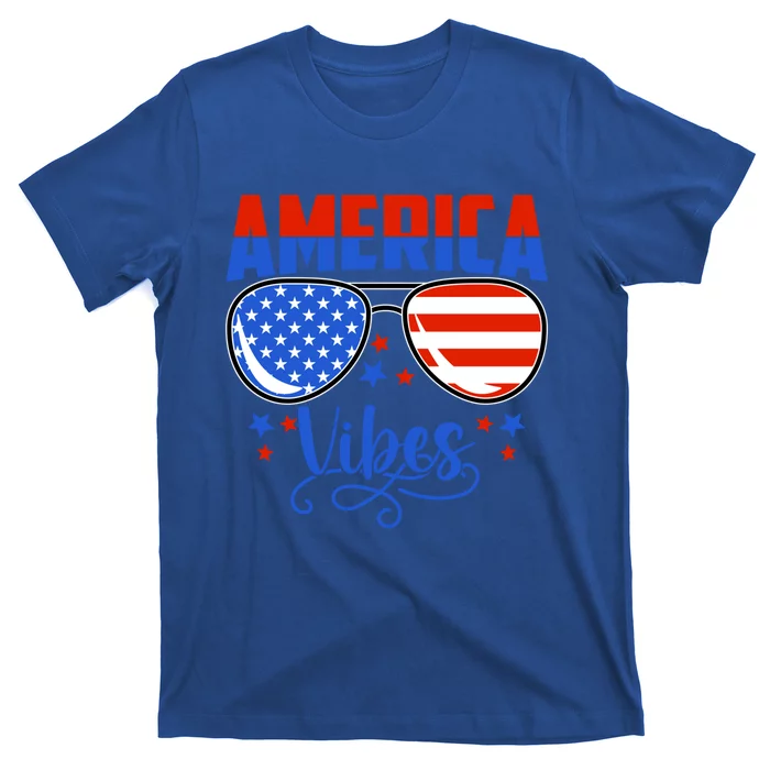 America Vibes 4th Of July Cute Gift T-Shirt