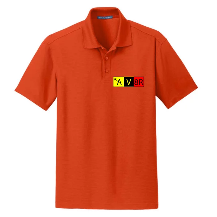 AV8R Pilot Expressions Dry Zone Grid Performance Polo