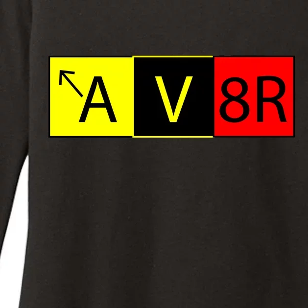 AV8R Pilot Expressions Womens CVC Long Sleeve Shirt