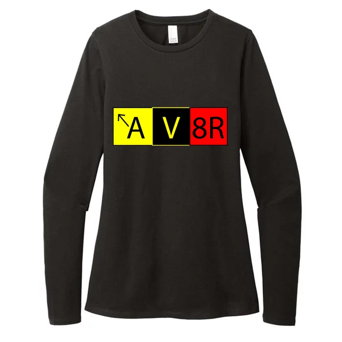 AV8R Pilot Expressions Womens CVC Long Sleeve Shirt