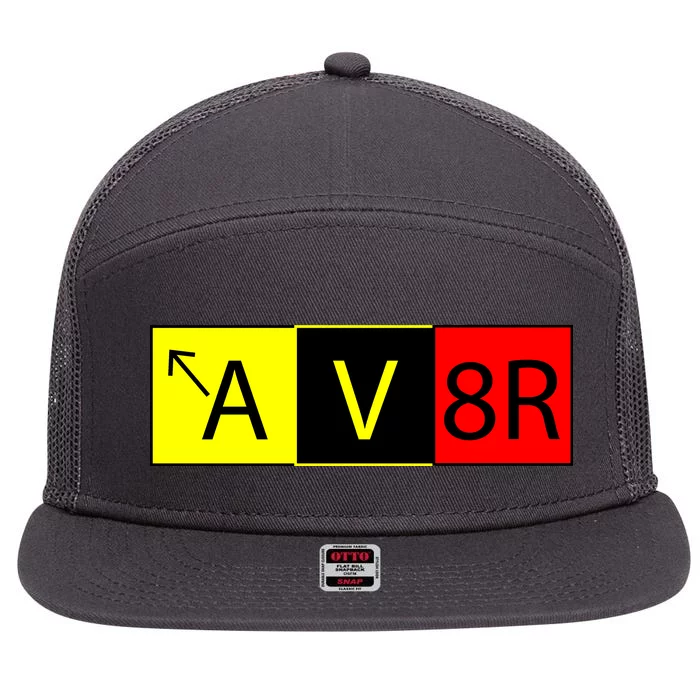 AV8R Pilot Expressions 7 Panel Mesh Trucker Snapback Hat