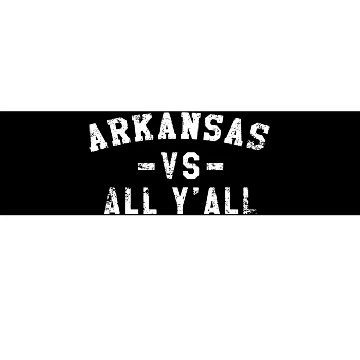 Arkansas Vs All Yall For Yall Vintage Bumper Sticker