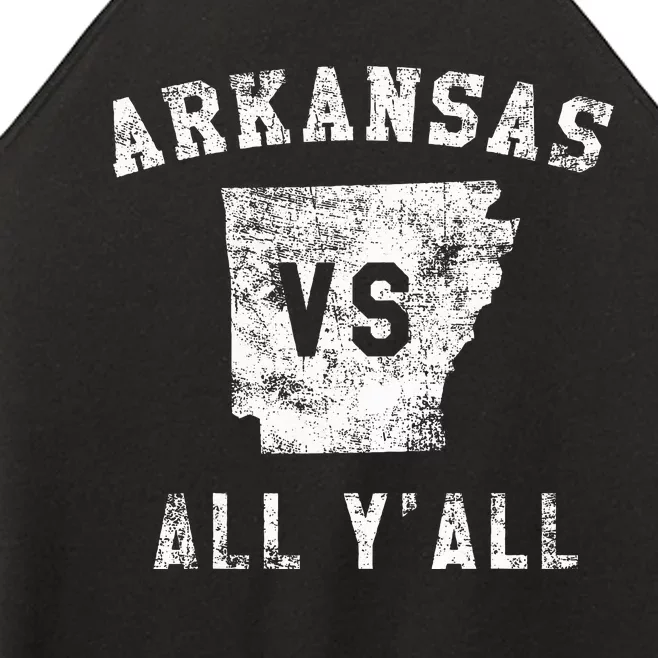 Arkansas Vs All Yall For YAll Women’s Perfect Tri Rocker Tank