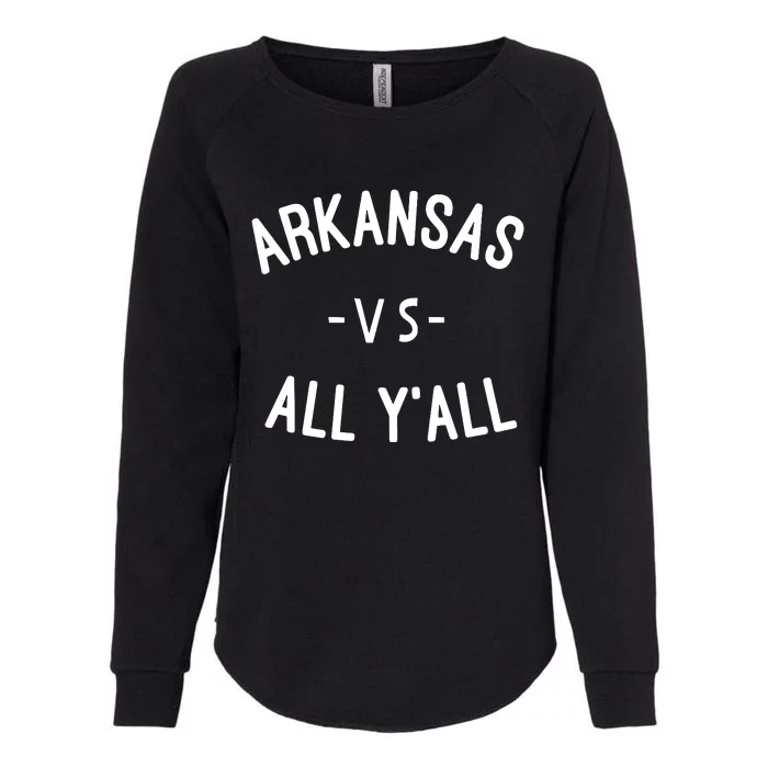 Arkansas Vs All Yall Womens California Wash Sweatshirt