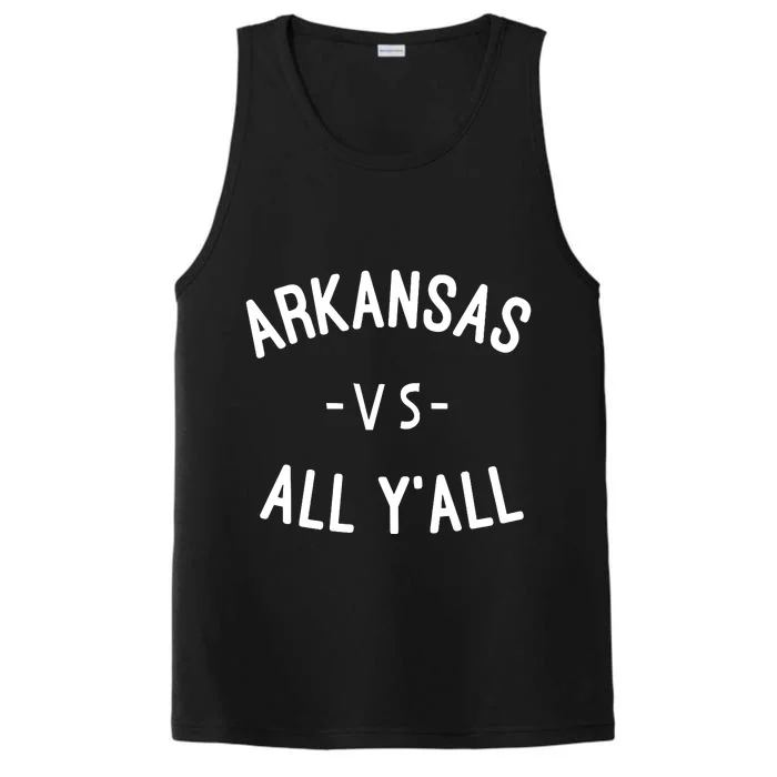 Arkansas Vs All Yall Performance Tank