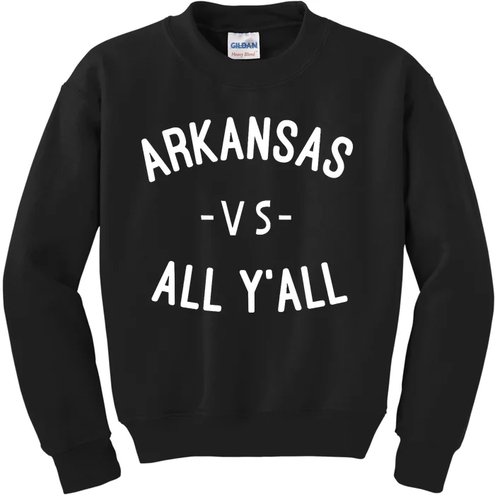 Arkansas Vs All Yall Kids Sweatshirt