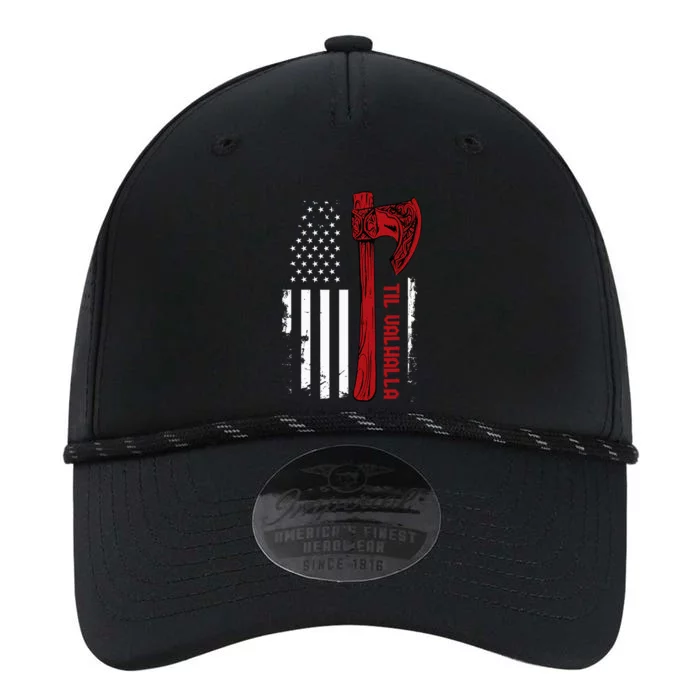 American Viking Axe Flag Til Valhalla Norse Mythology Performance The Dyno Cap