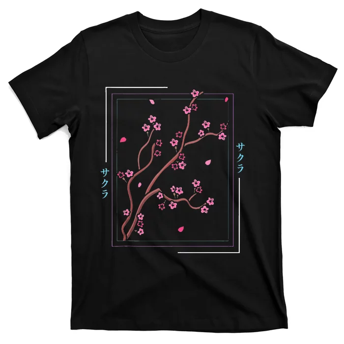 Asia Vaporwave Asian Japanese Sakura Aesthetic Indie T-Shirt