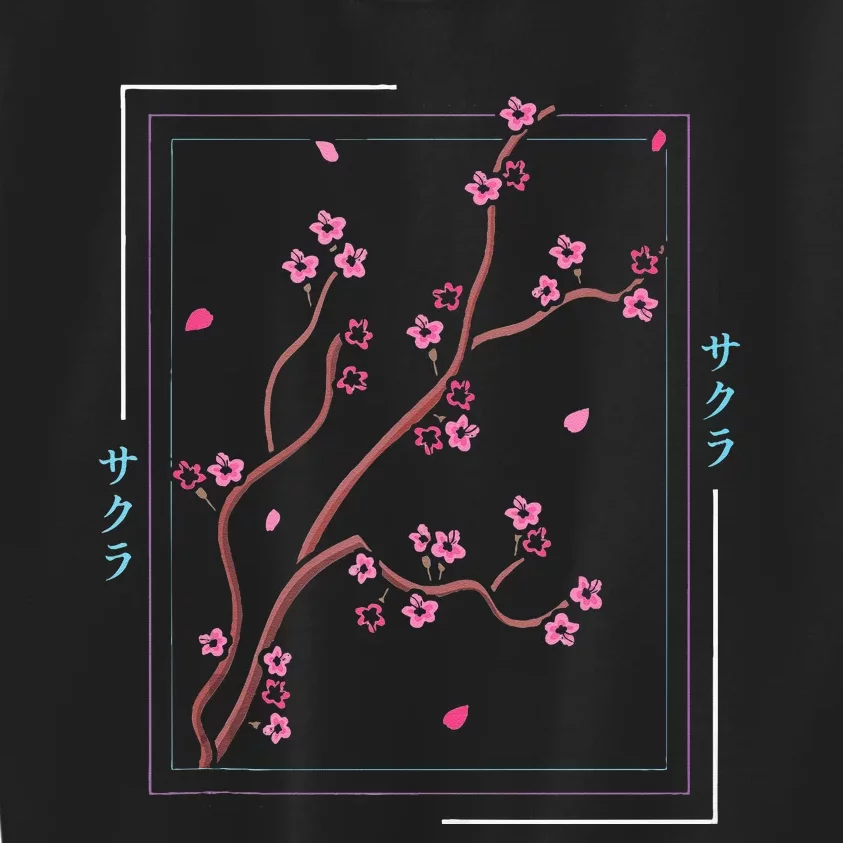 Asia Vaporwave Asian Japanese Sakura Aesthetic Indie Kids Sweatshirt