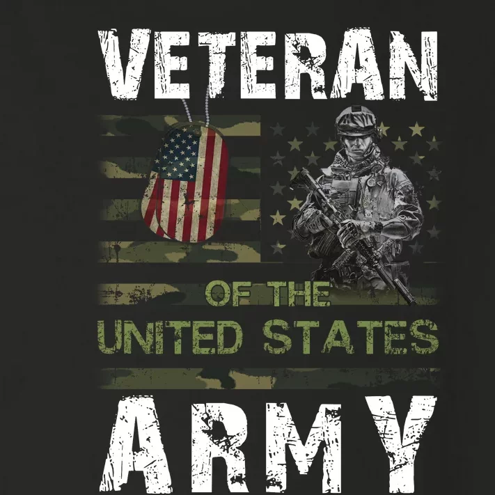 Army Veteran American Flag Camo Line Gift Toddler Long Sleeve Shirt