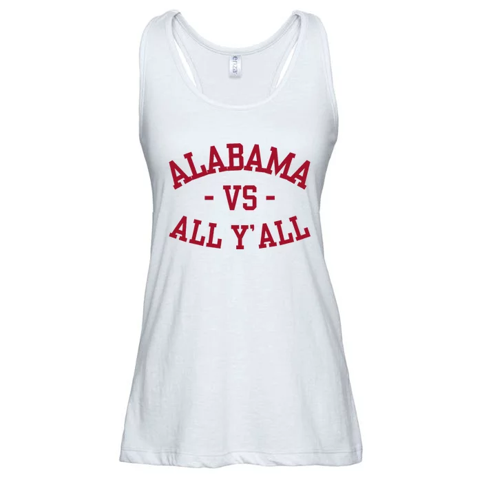 Alabama Vs All Y’All Sports Vintage Southern Ladies Essential Flowy Tank