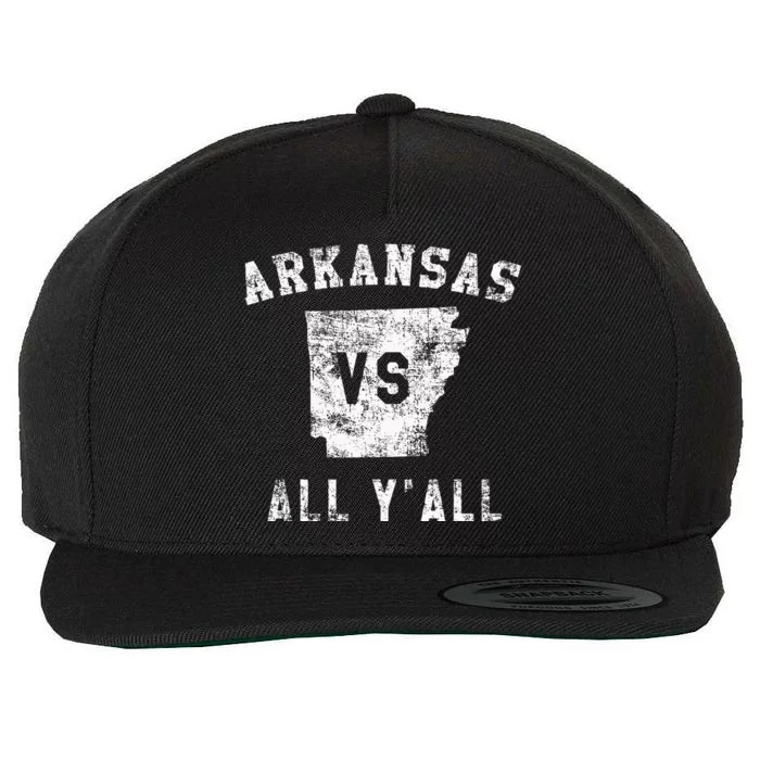 Arkansas Vs All Yall For Yall Wool Snapback Cap