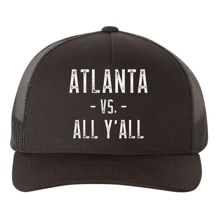 Atlanta Vs. All Y’All Sports Weathered Vintage Southern Yupoong Adult 5-Panel Trucker Hat