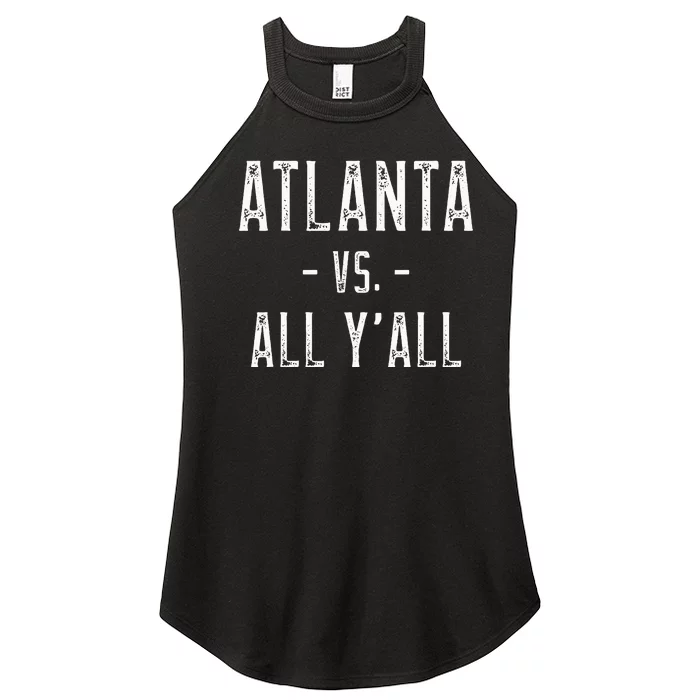 Atlanta Vs. All Y’All Sports Weathered Vintage Southern Women’s Perfect Tri Rocker Tank