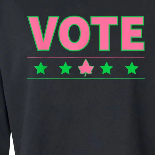 AKA Vote Cropped Pullover Crew