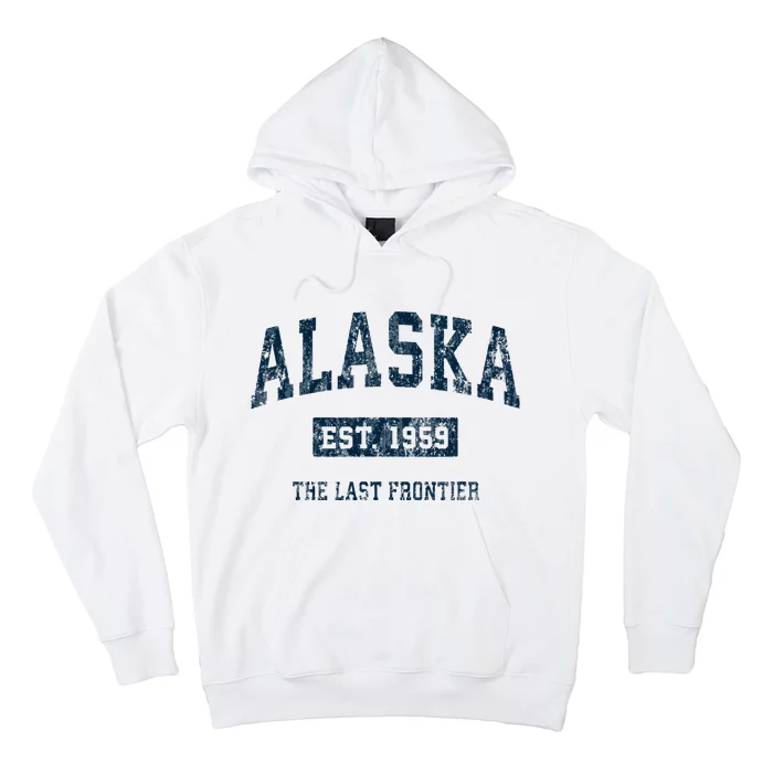 Alaska Vintage Athletic Sports Design Hoodie