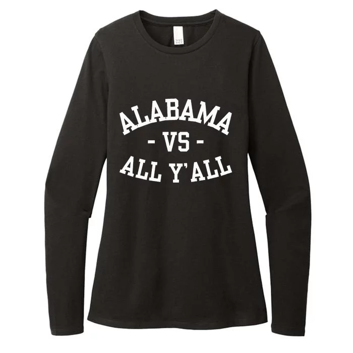 Alabama Vs All Y’All Sports Vintage Southern Womens CVC Long Sleeve Shirt