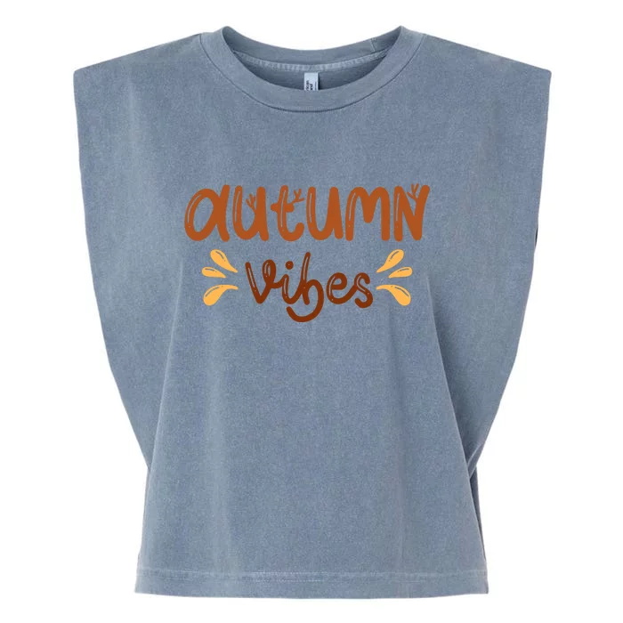 Autumn Vibes Garment-Dyed Women's Muscle Tee