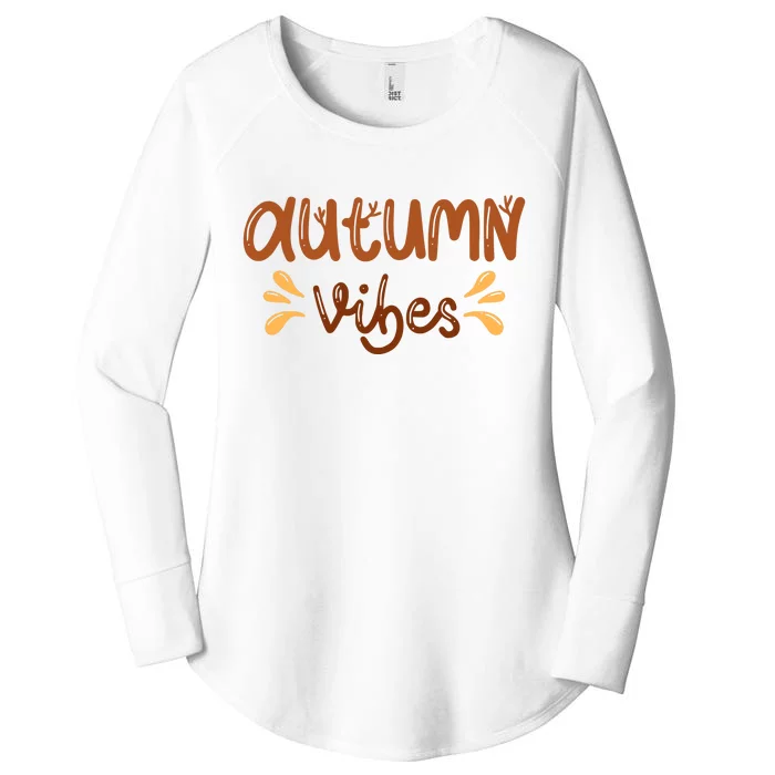 Autumn Vibes Women's Perfect Tri Tunic Long Sleeve Shirt