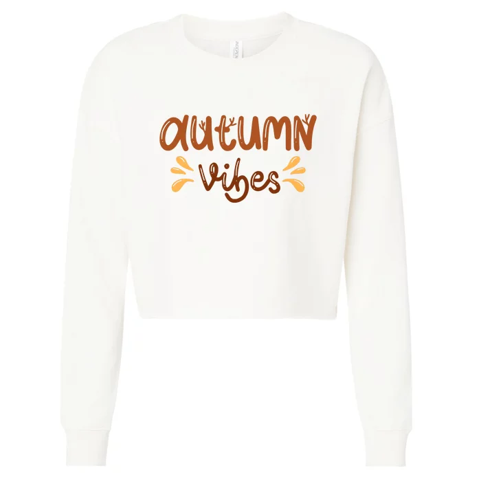 Autumn Vibes Cropped Pullover Crew